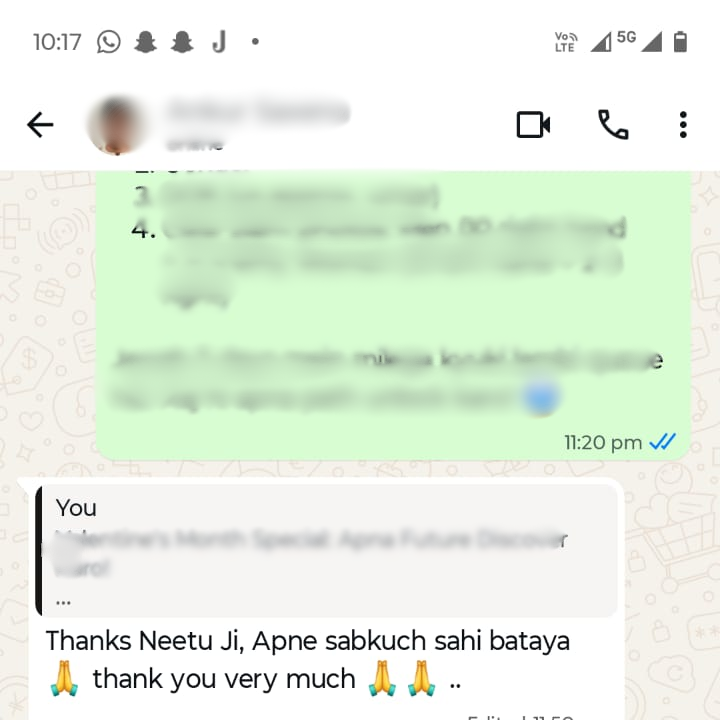 Palm Reading as testimonial